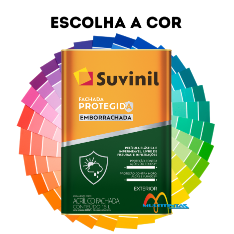 Tinta Emborrachada 16l Fosco Fachada Protegida Suvinil
