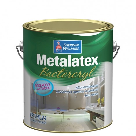Metalatex Bactercryl Branco Acetinado Sherwin Williams - 3,6l