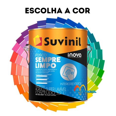 Tinta Acrílica Lavável Fosco 3,2l Sempre Limpo Suvinil
