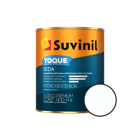Tinta Acrílica Acetinado Branco Neve 900ml Toque Seda Suvinil