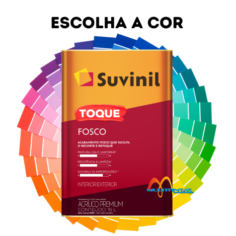 Tinta Acrílica 16l Escolha a Cor Toque Fosco Suvinil