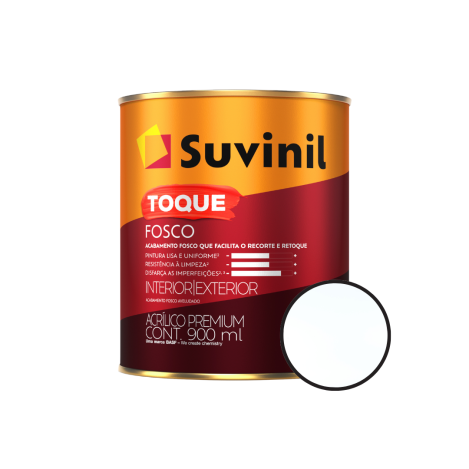 Tinta Acrílica 900ml Branco Neve Toque Fosco Suvinil