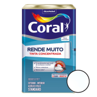 Tinta Acrílica 18l Fosco Branco Rende Muito Coral