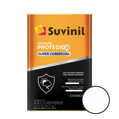Tinta Fachada Protegida Super Cobertura Branco 18l Suvinil