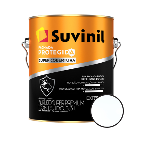 Tinta Fachada Protegida Super Cobertura Branco 3,6l Suvinil